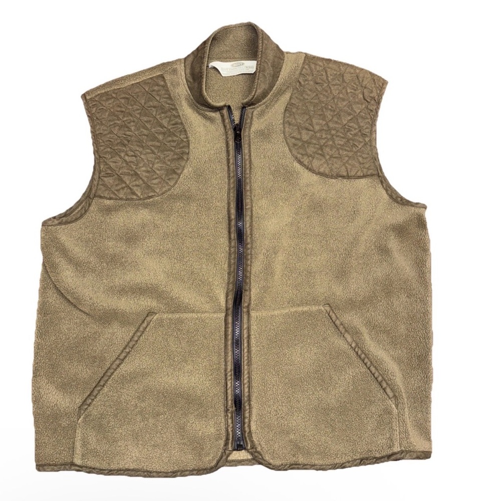 Boyt Harness Co Shooting Vest Mens Large Green Padded Zip Fleece Hunting Outdoor